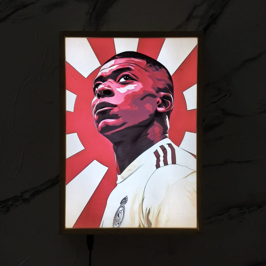 Kylian Mbappé Işıklı Çerçeve