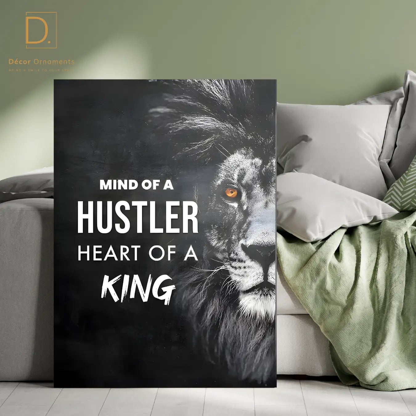 Mind of a Hustler Canvas Print – Motivational Wall Art Pakistan