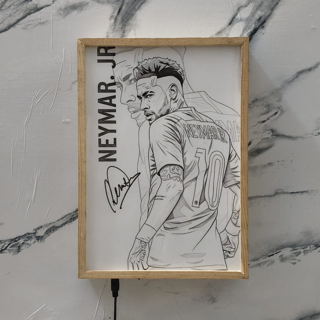Neymar Da Silva Backlit Frame