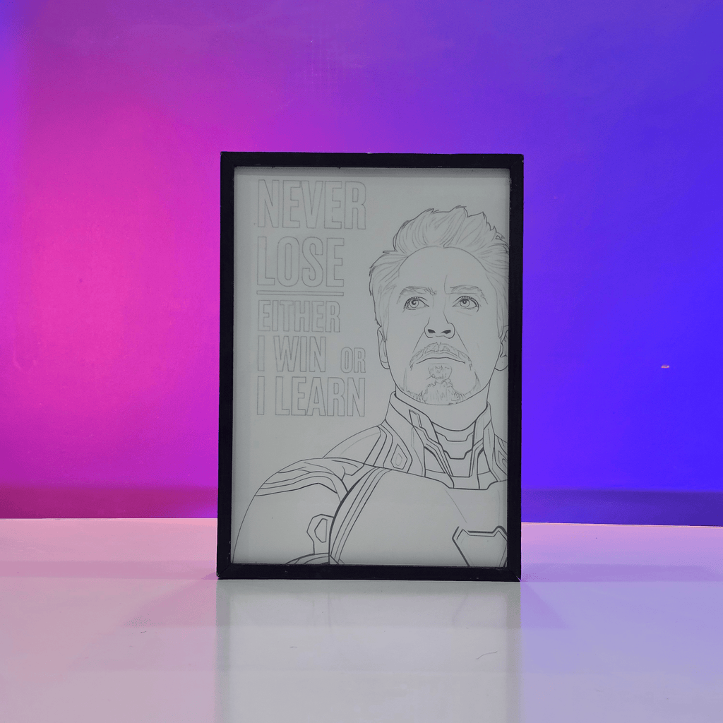 Iron Man Motivational Backlit