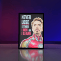 Iron Man Motivational Backlit