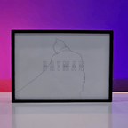 batman poster backlit