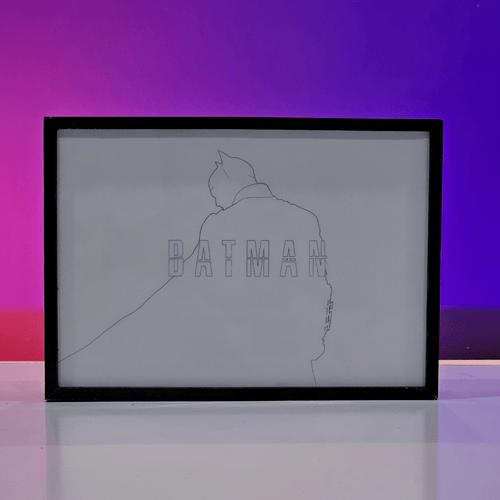 batman poster backlit