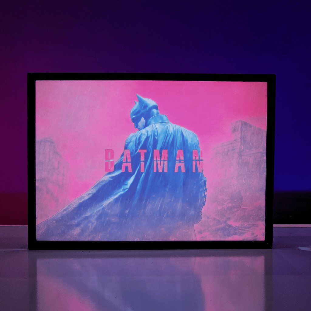 batman poster backlit
