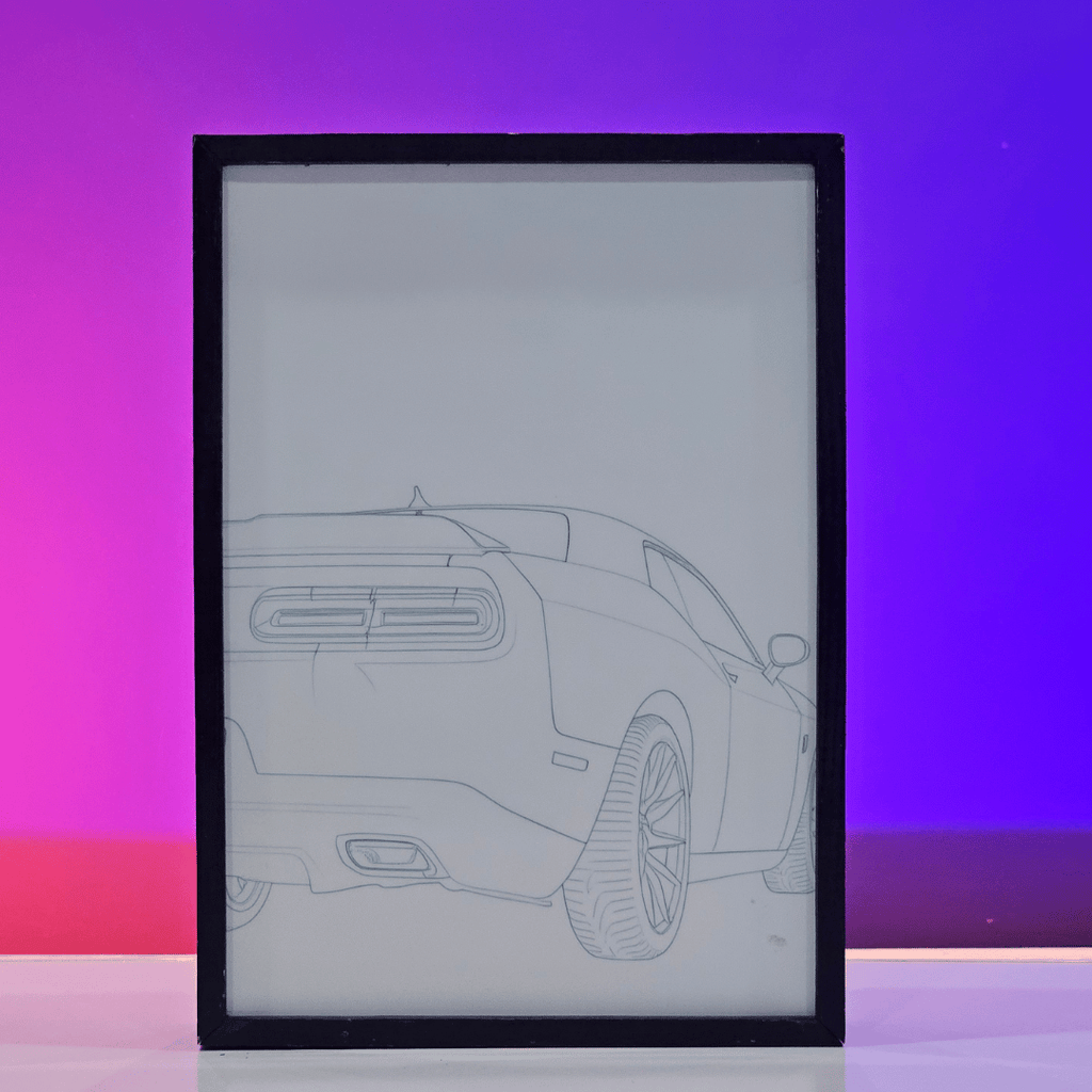 Red Muscle Car Poster