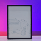 Red Muscle Car Poster