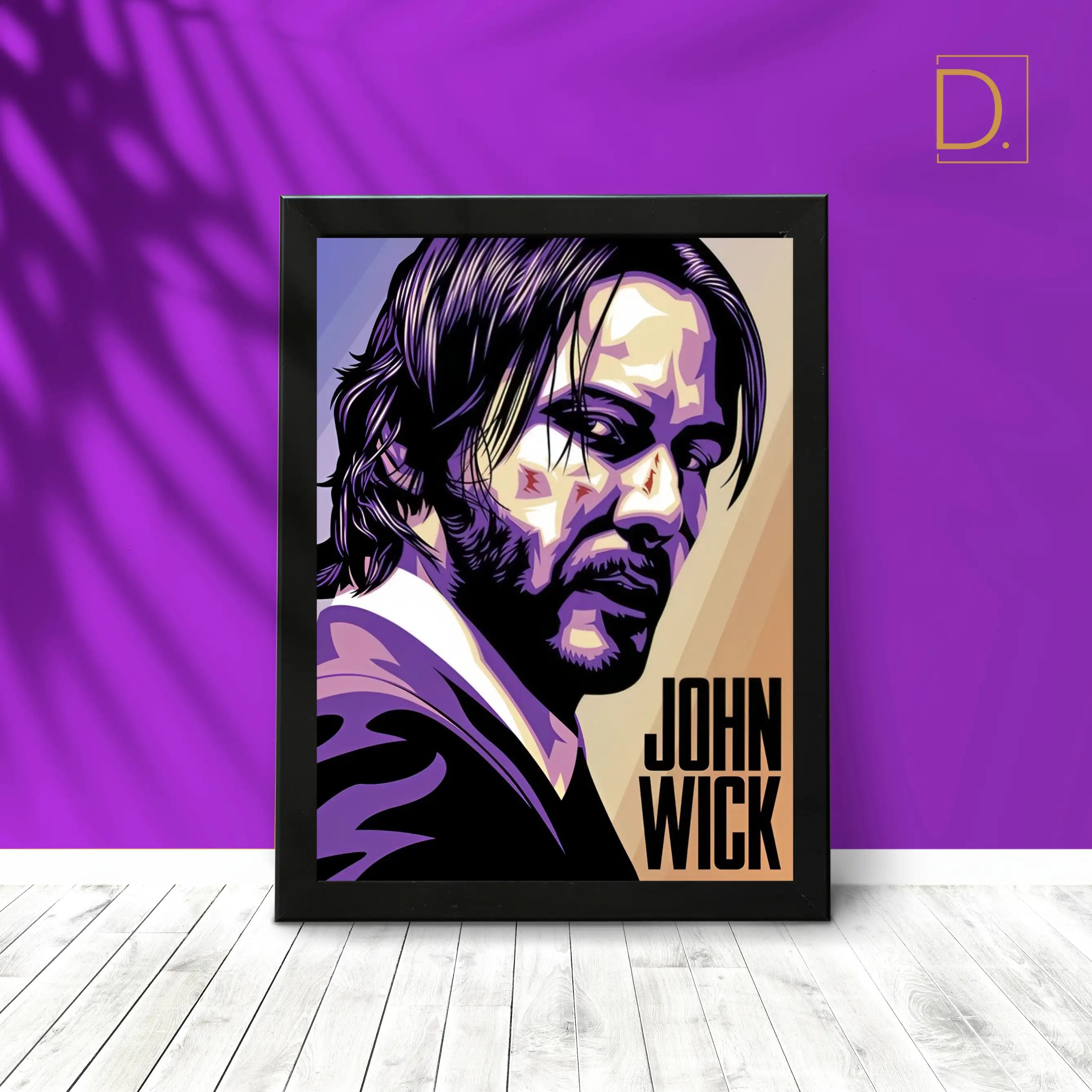 John Wick Portrait Canvas Print – Movie Wall Art Pakistan