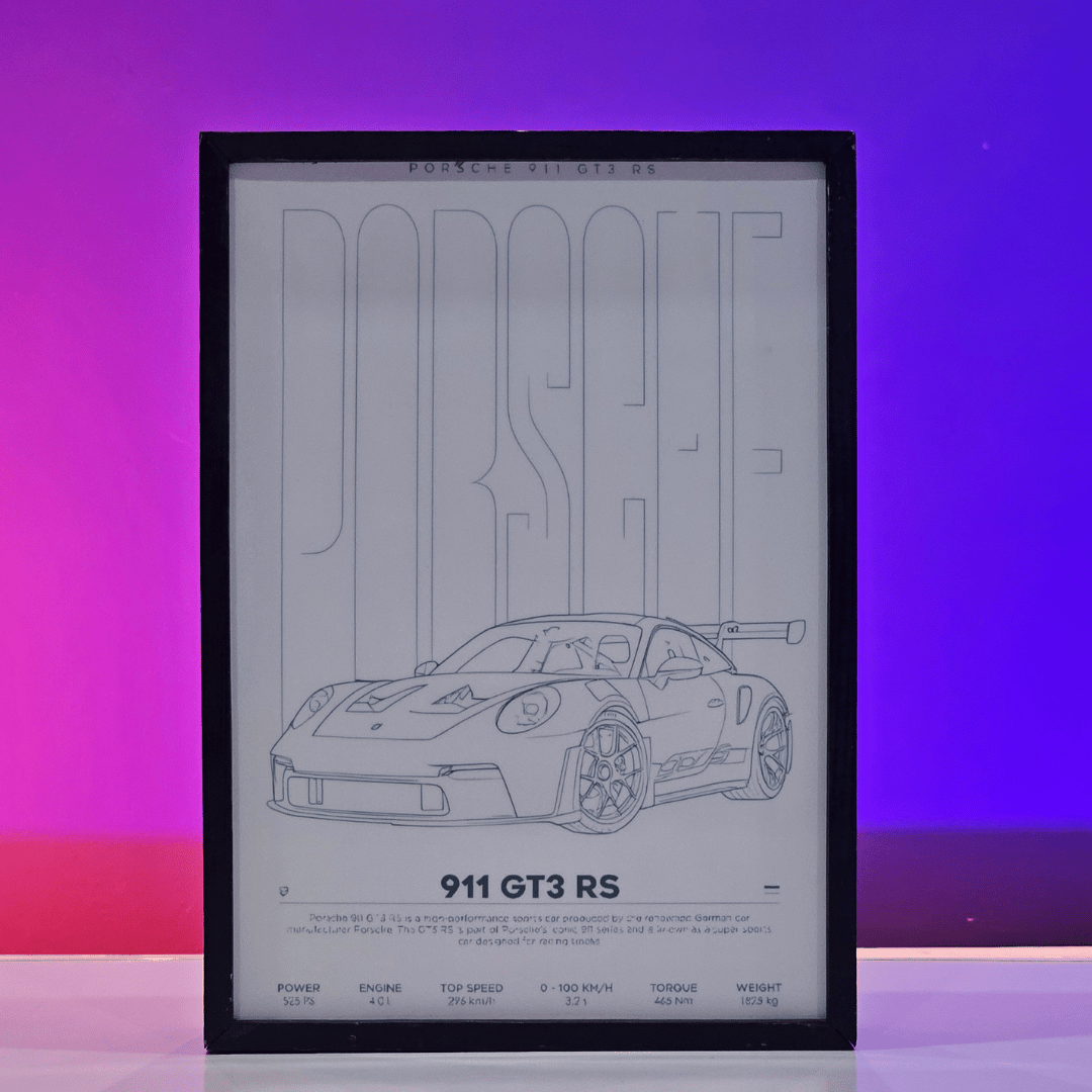 Porsche 911 GT3 RS Car Poster