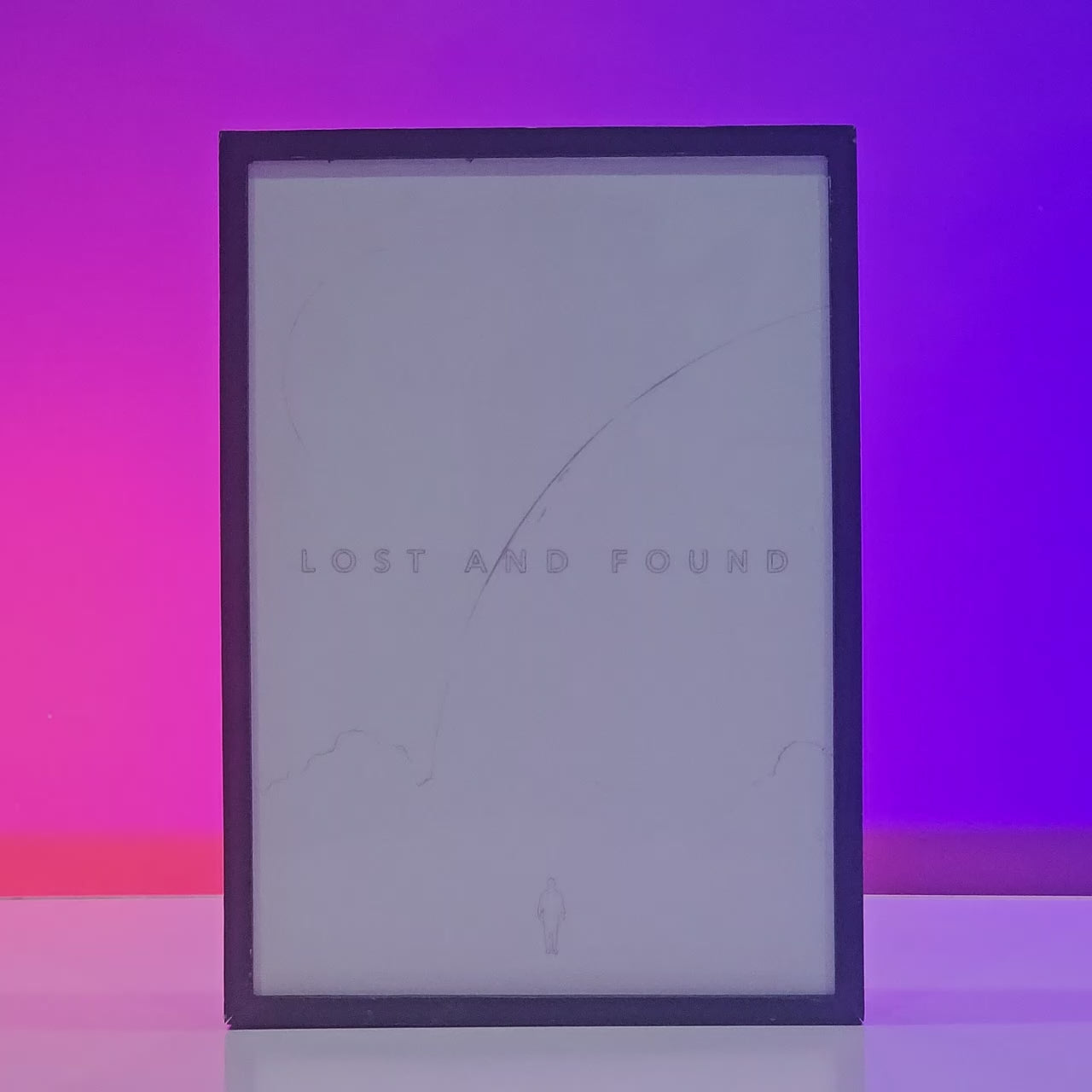 Lost & Found Motivational Backlit Frame – Trending LED Decor