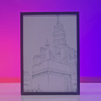Holy Kaaba Backlit Frame — Premium Islamic Wall Decor Pakistan