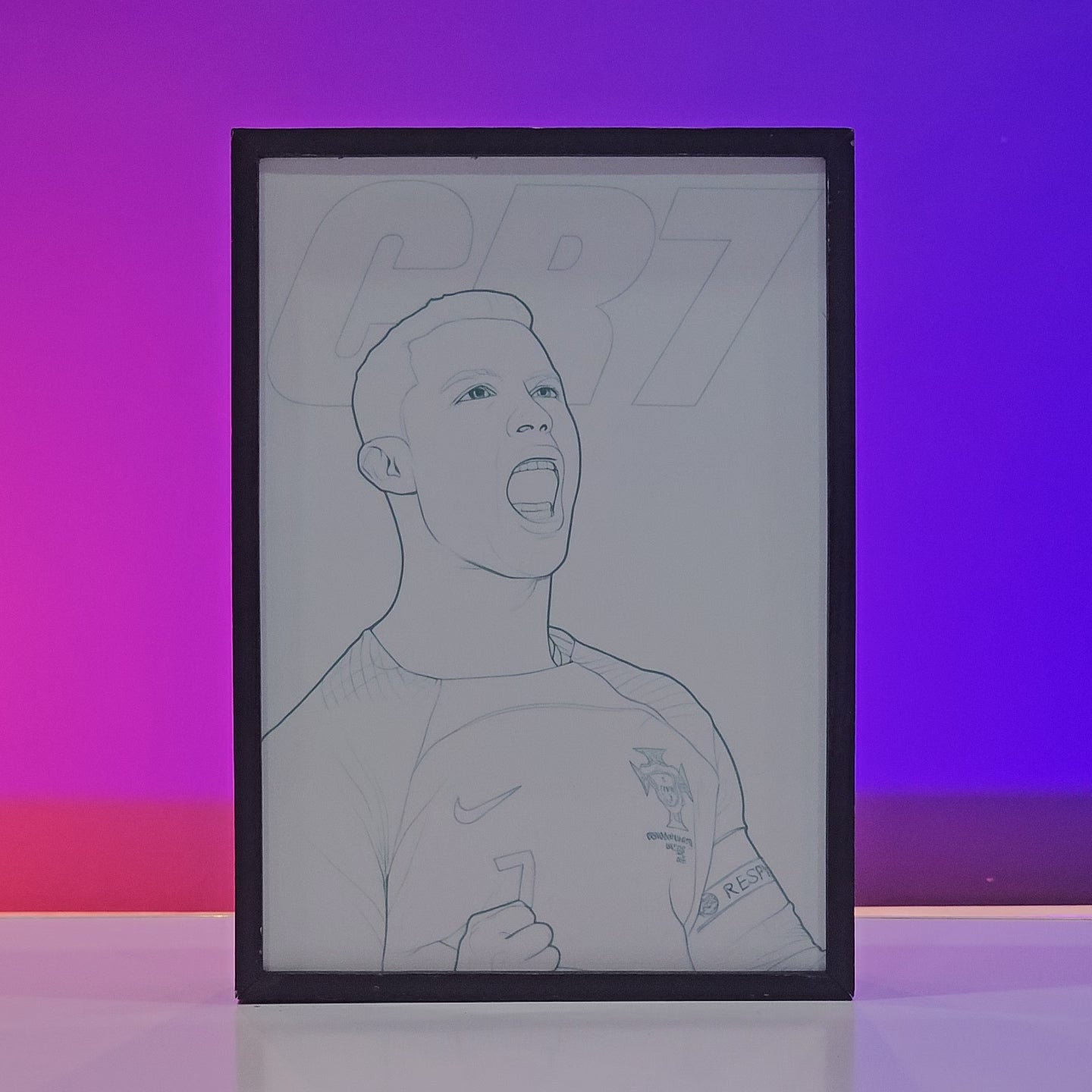 Ronaldo CR7 Poster backlit