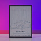 Mustang Shelby Backlit Frame – Premium Car LED Wall Art Pakistan