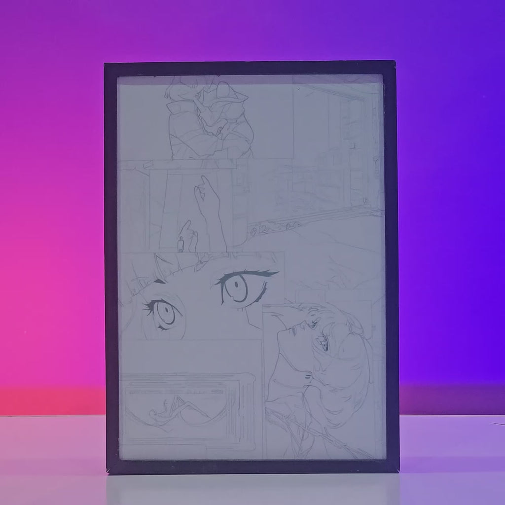 Neon Dreamscape Backlit Frame