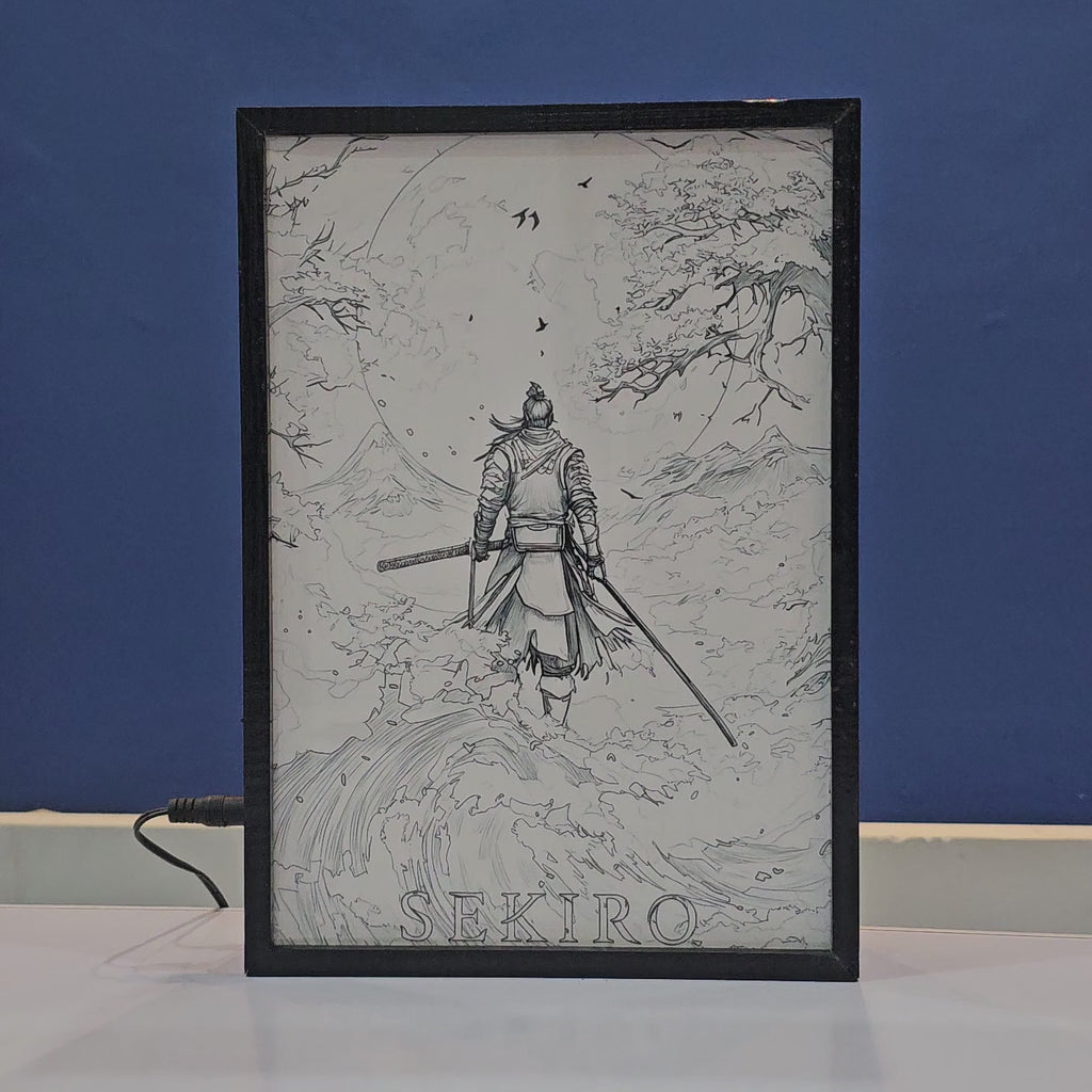 Sekiro Game Backlit Frame – LED Game Wall Art