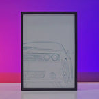 Dodge Challenger Poster Backlit