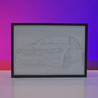 BMW Poster Backlit Frame