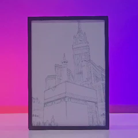 Khana Kaba Backlit Frame