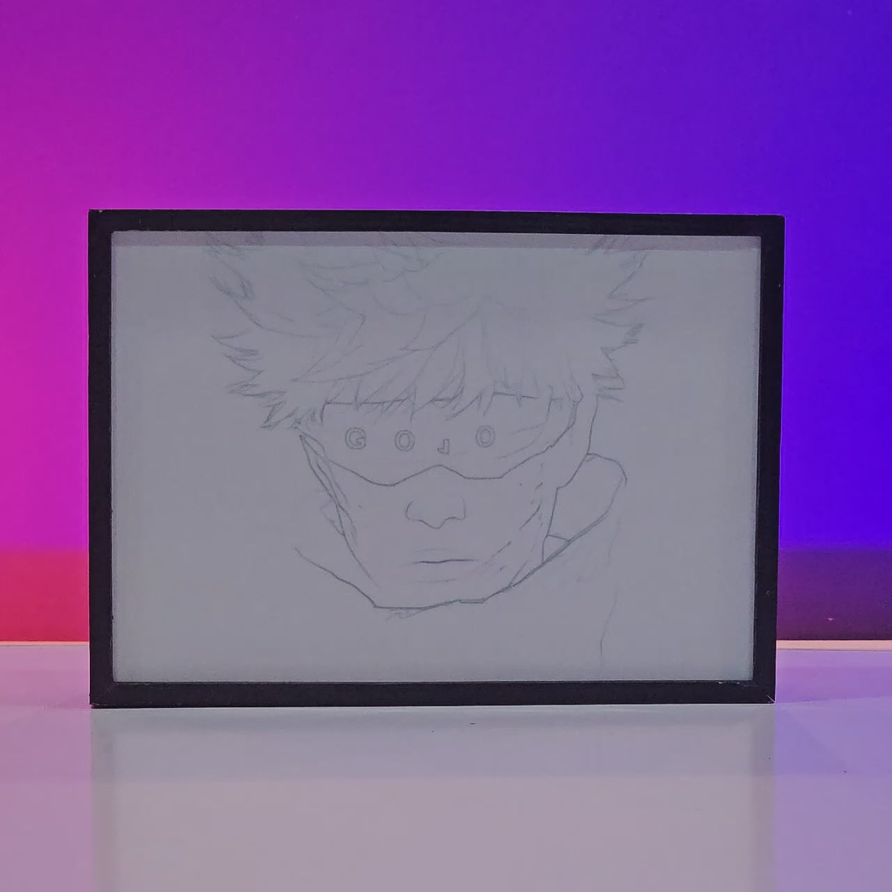 Cyberpunk Anime Backlit Frame – LED Anime Wall Art