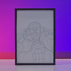 Morales Gaming Poster Backlit Frame – LED Setup Decor Pakistan