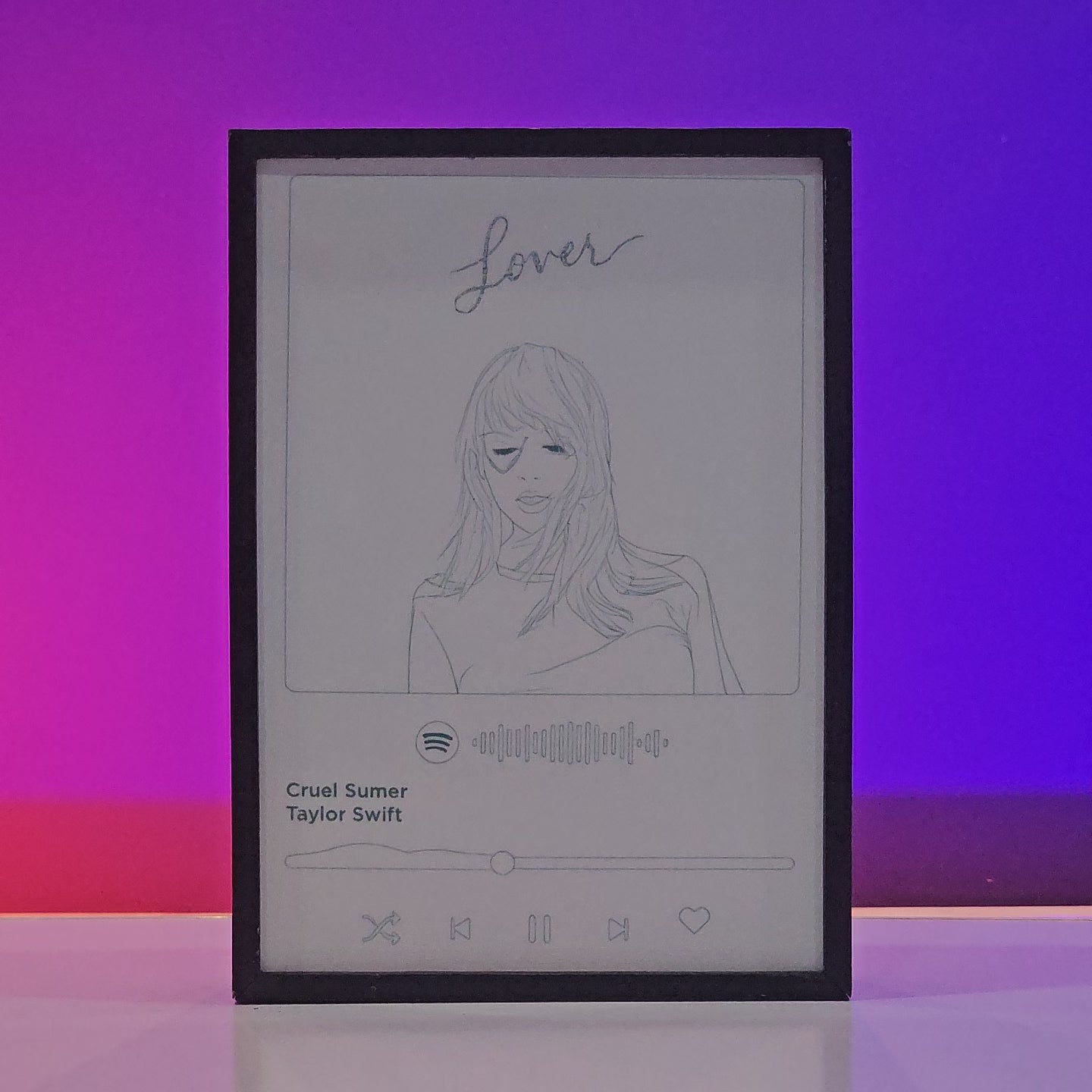 Cruel Summer Taylor Swift backlit