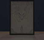 Naruto Kurama Backlit Frame – LED Anime Wall Art