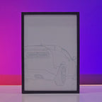 Red Muscle Car Poster