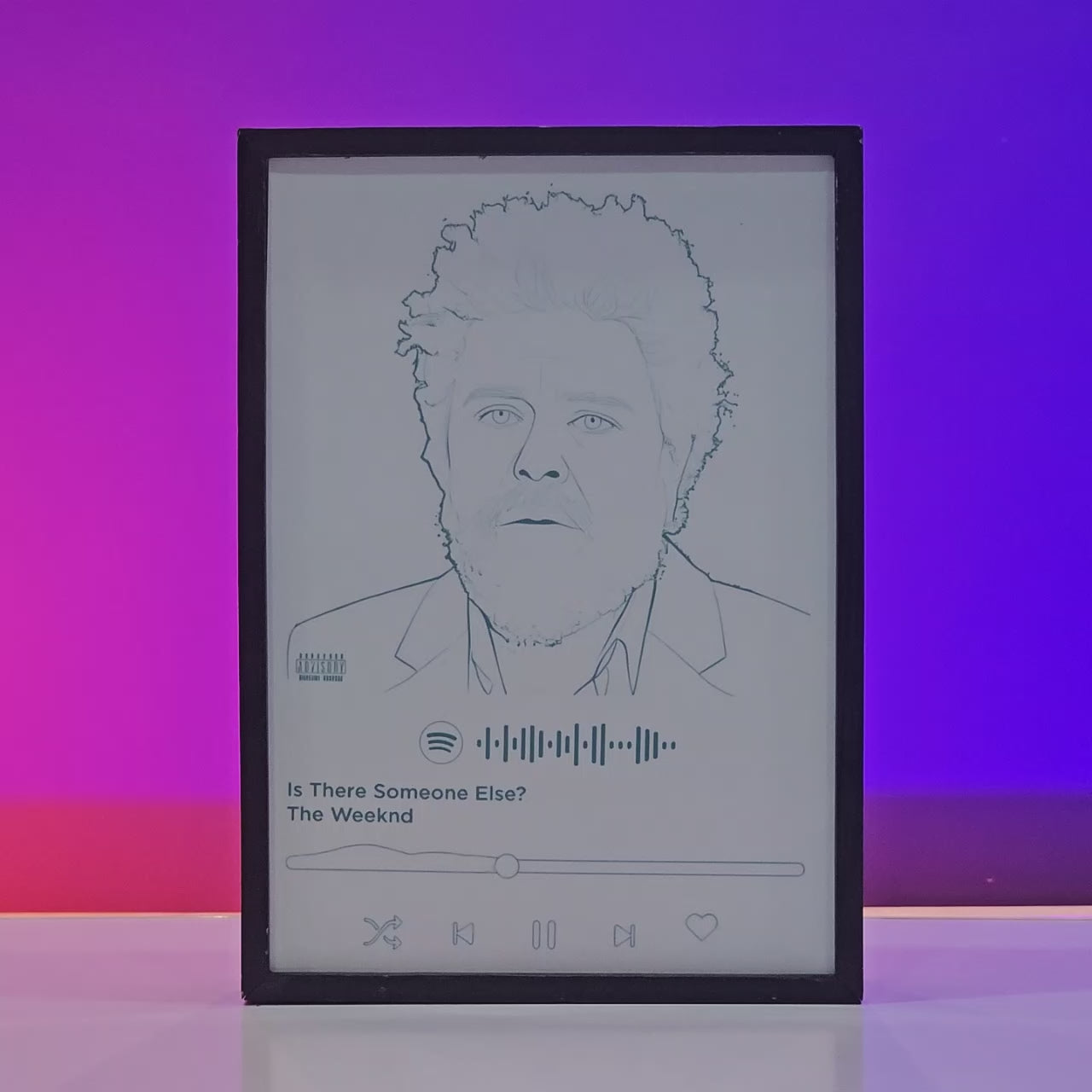 The Weeknd Album Backlit Frame – Music LED Wall Art Pakistan