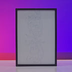 Lohe Qurani Backlit Frame — Islamic Calligraphy LED Wall Art Pakistan
