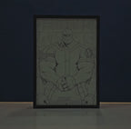 Four Arms Powerhouse Backlit Frame – LED Anime Wall Art