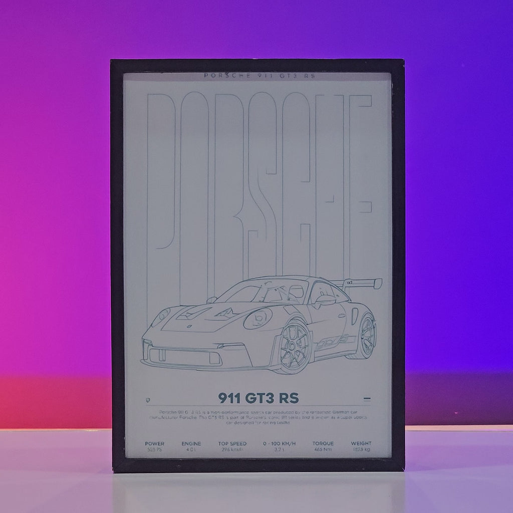 Porsche 911 GT3 RS Car Poster