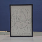 Goku Anime Backlit Frame – LED Anime Wall Art