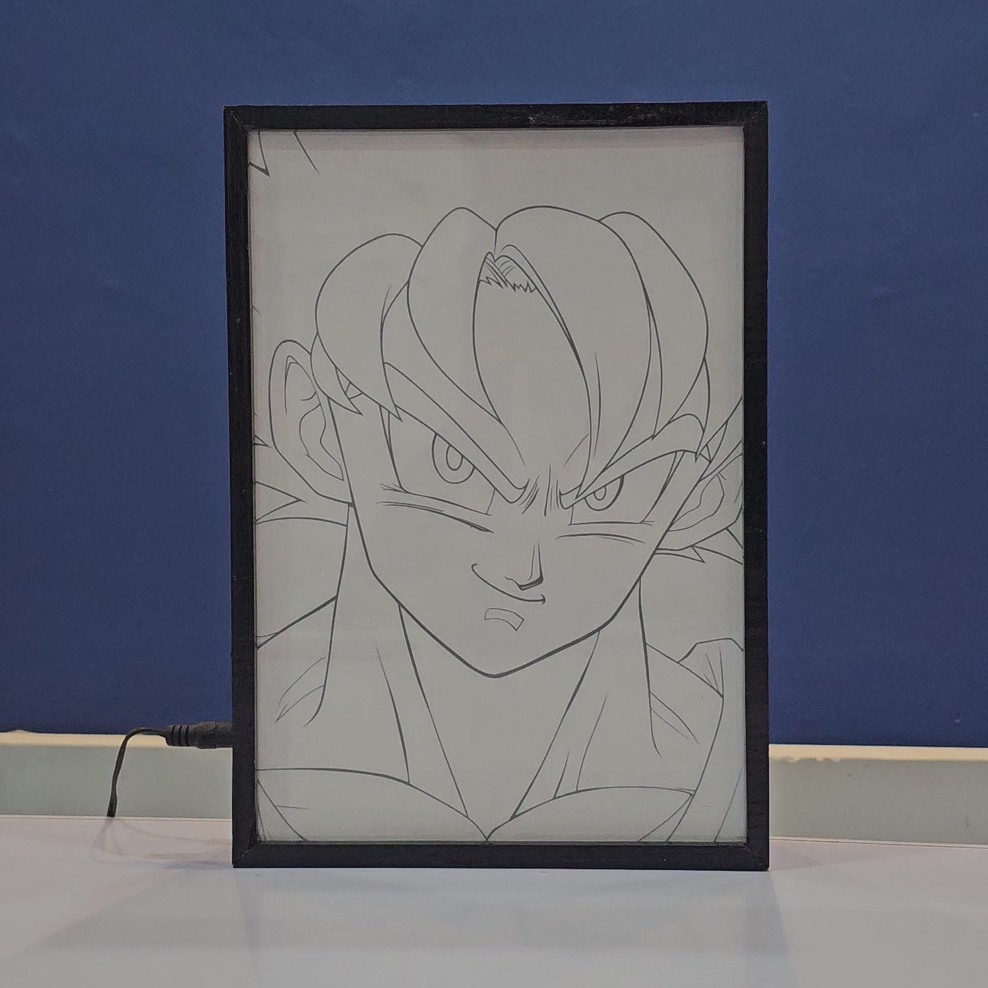 Goku Anime Backlit Frame – LED Anime Wall Art