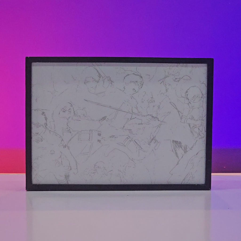 Attack on Titan Anime Backlit Frame