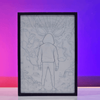 Morales SpiderMan Poster backlit