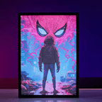 Morales SpiderMan Poster backlit