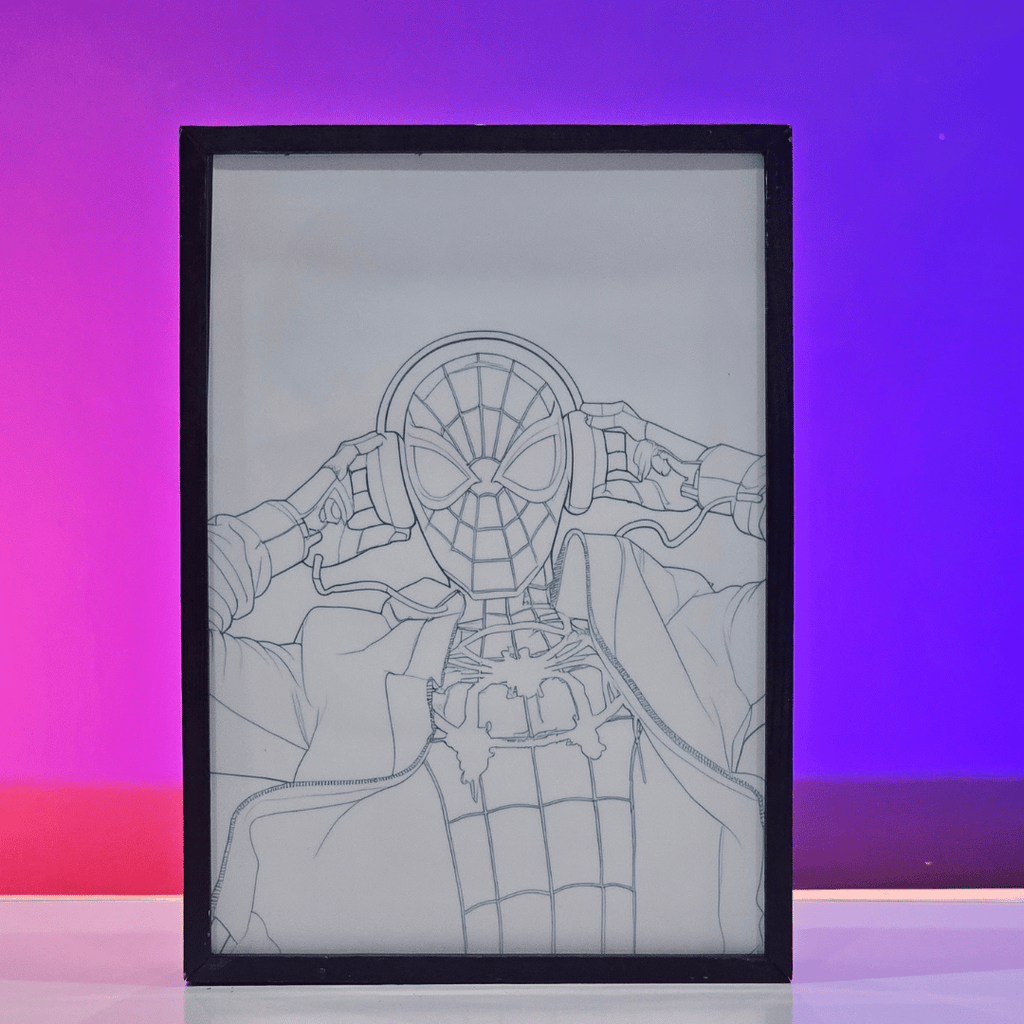 Morales Gaming Poster backlit