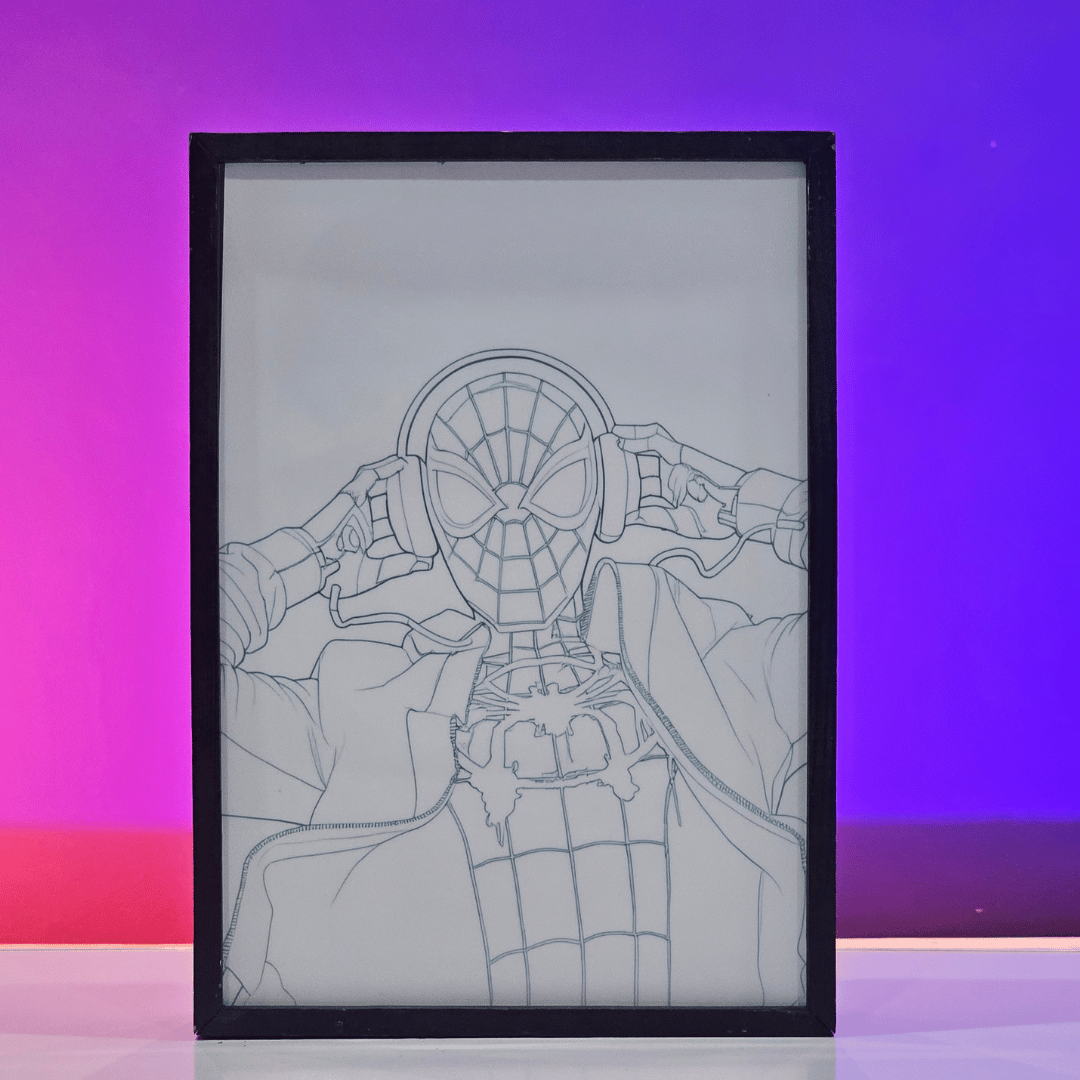 Morales Gaming Poster backlit