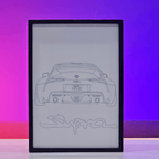 Supra MK5 Car Poster backlit